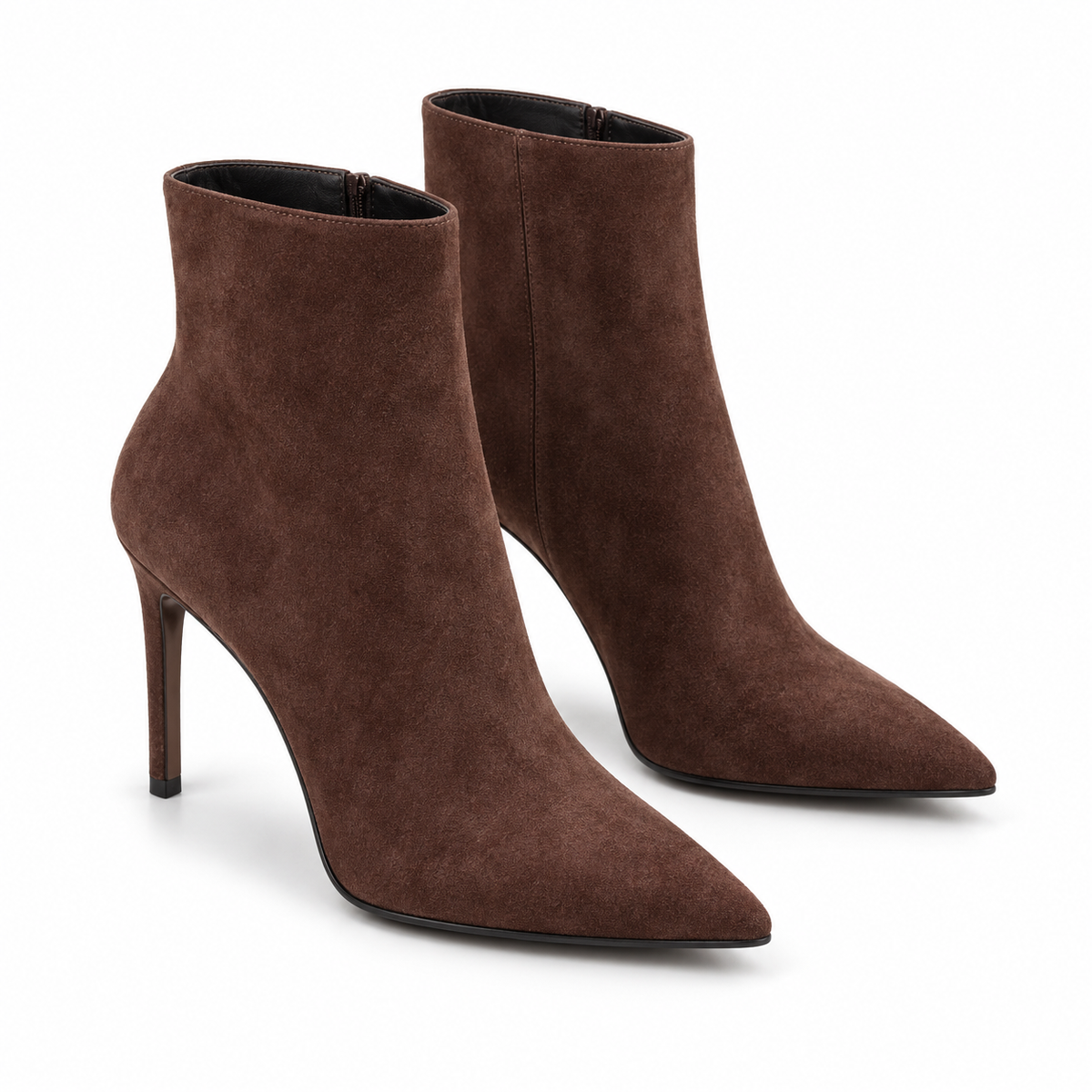 Women's Pointed-Toe High Heel Ankle Boots with Slim Stretch Shaft alternate view