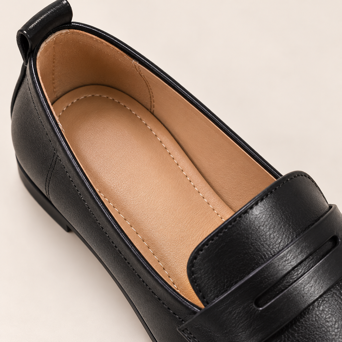 Women's Casual Slip-On Loafers with Round Toe, Flat Sole and Low Heel alternate view