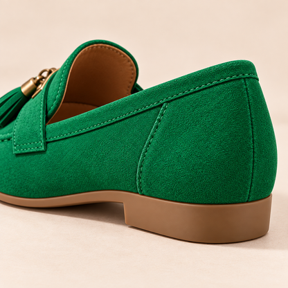 Women's Tassel Loafers with Round Toe, Shallow Vamp and Flat Casual Sole alternate view
