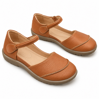 Women's Mary Jane Flats with Round Toe, Instep Strap and Textured Upper product image