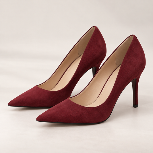 Women's Pointed Toe Suede Pumps with Slim Stiletto Heel for Office and Dress product image